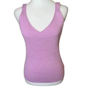 Anthropologie Daily Practice Rib Knit Lounge Tank Camisole 1X Runs Small Pink